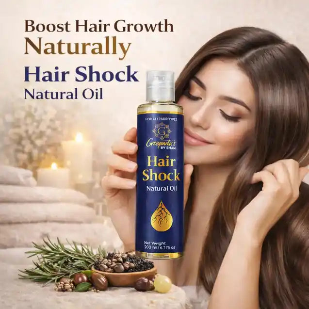 Hairshock Natural Hair Oil - 2 - Greymetics By Shah
