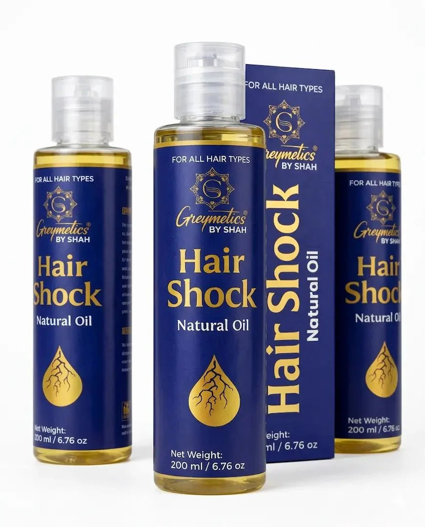 HairShock Hair Growth Oil – Family Pack Of 3 - Greymetics By Shah