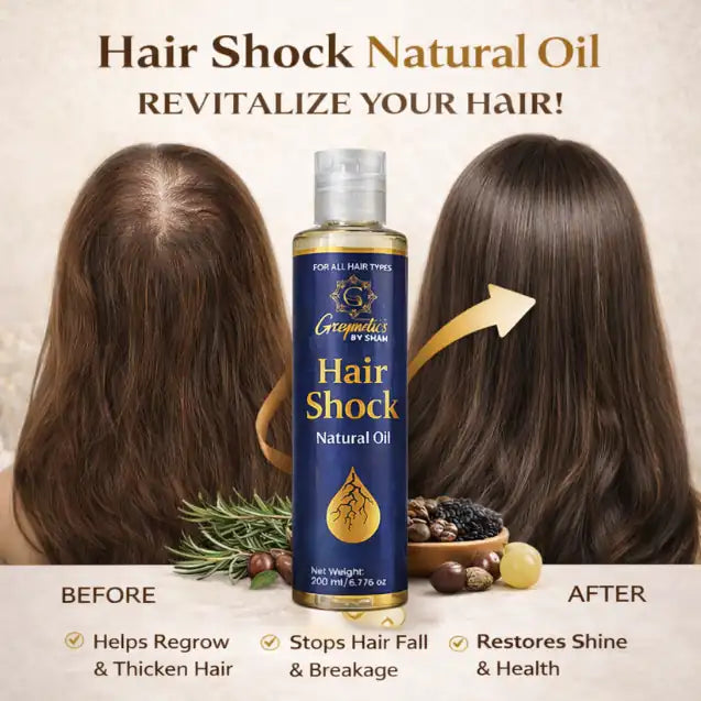 Hairshock Natural Hair Oil - 2 - Greymetics By Shah