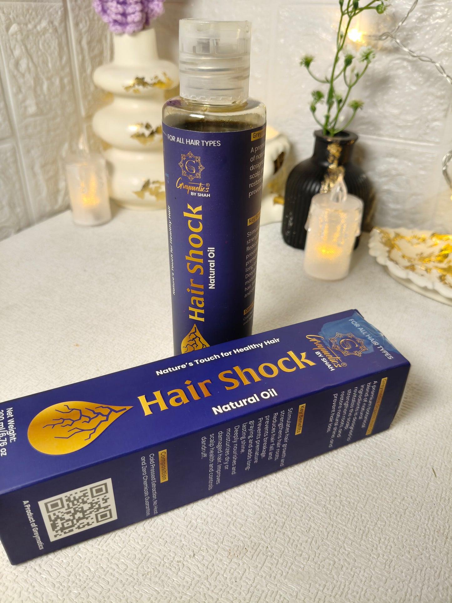 Hairshock Natural Hair Oil Family Pack of 2